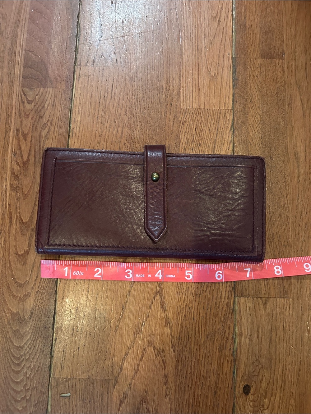 Madewell Leather Wallet Maroon Leather Wallet - Picture 2 of 6